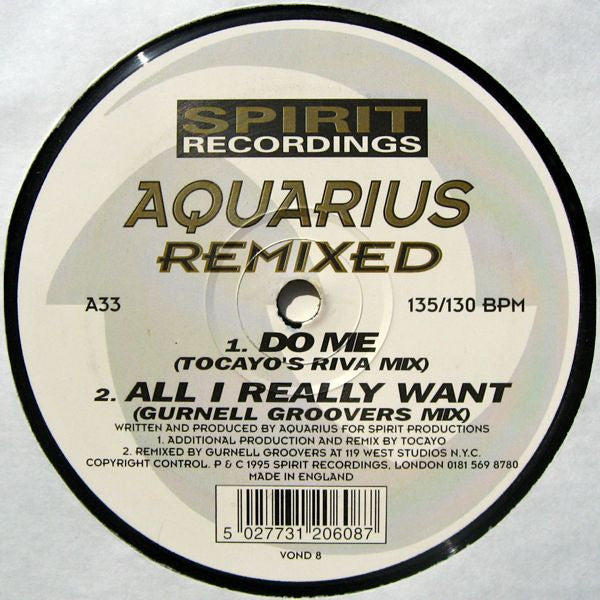 Aquarius (2) : Remixed (12")