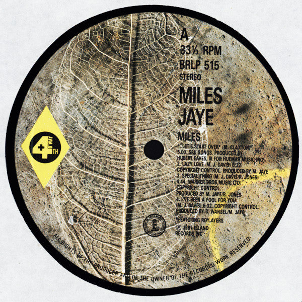 Miles Jaye : Miles (LP, Album)