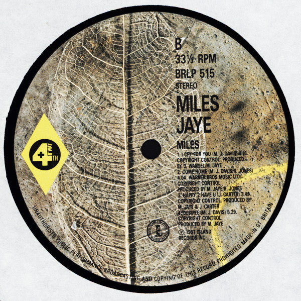 Miles Jaye : Miles (LP, Album)
