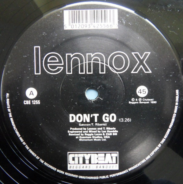 Lennox (3) : Don't Go (12")
