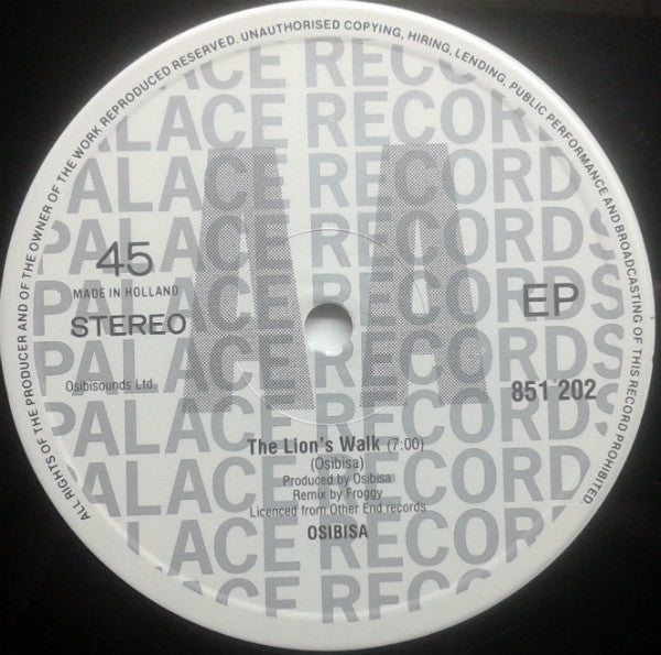 Osibisa : Wholly Bully / The Lion's Walk (12", EP)