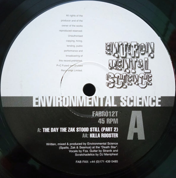 Environmental Science : The Day The Zak Stood Still EP (12")