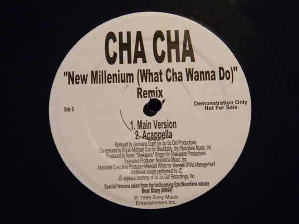 Cha Cha : New Millenium (What Cha Wanna Do) Remix (12", Promo)