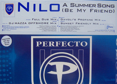 Nilo : A Summer Song (Be My Friend) (2x12", Promo)