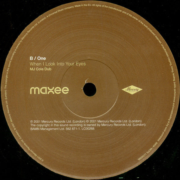 Maxee : When I Look Into Your Eyes (12", Promo)