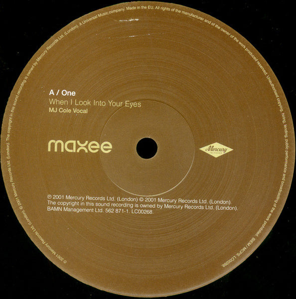 Maxee : When I Look Into Your Eyes (12", Promo)