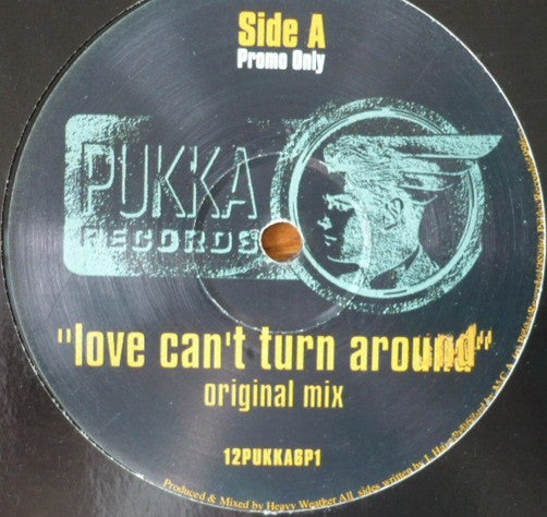 Heavy Weather : Love Can't Turn Around (12", Promo)