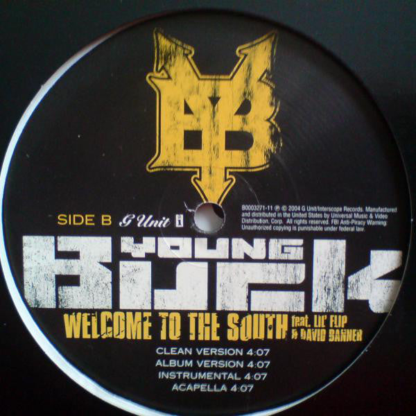 Young Buck : Let Me In / Welcome To The South (12", Single)