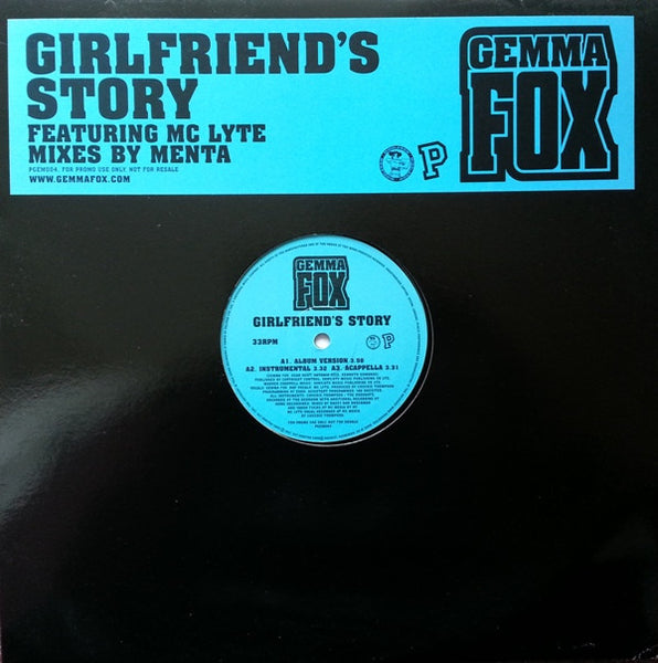 Gemma Fox Featuring MC Lyte : Girlfriend's Story (12", Promo)