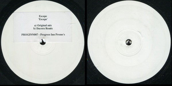 Escape (4) : Escape (12", Promo, W/Lbl)