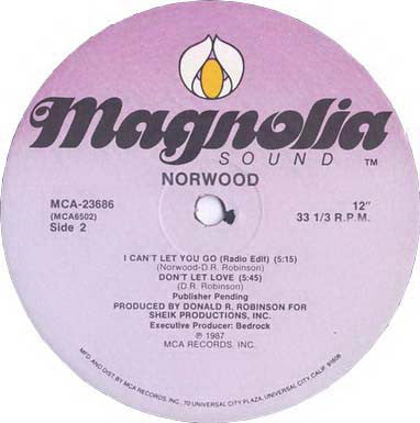 Norwood : I Can't Let You Go (12")