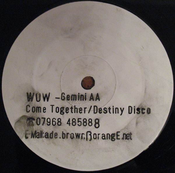 Gemini AA : Come Together (12", Promo, W/Lbl)