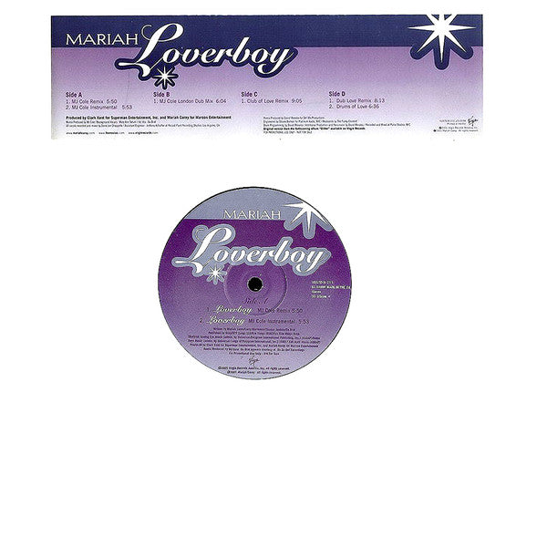 Mariah* : Loverboy (2x12", Promo)