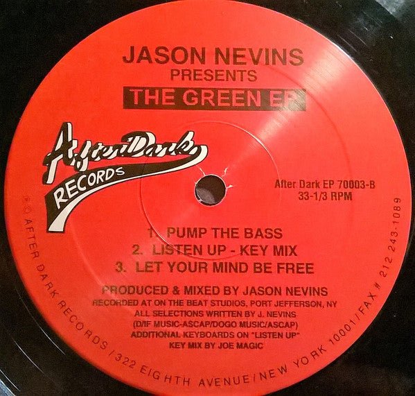 Jason Nevins : The Green EP (12", EP)