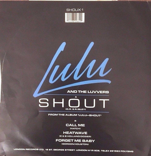 Lulu And The Luvvers : Shout (12", Single, RE)