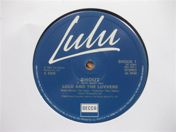 Lulu And The Luvvers : Shout (12", Single, RE)