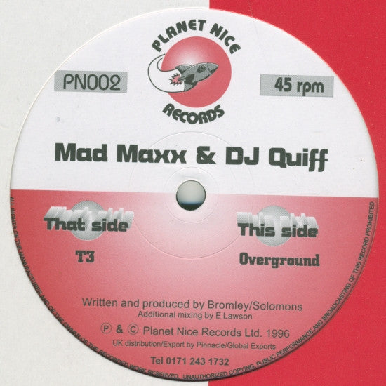 Mad Maxx & DJ Quiff : T3 (12")