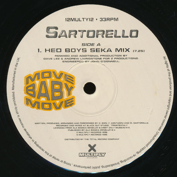 Sartorello* : Move Baby Move (12")