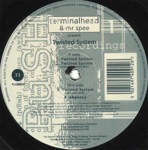 Terminalhead & Mr Spee* : Twisted System (12")