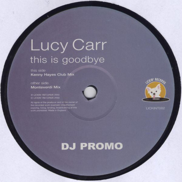 Lucy Carr : This Is Goodbye (12", Promo)
