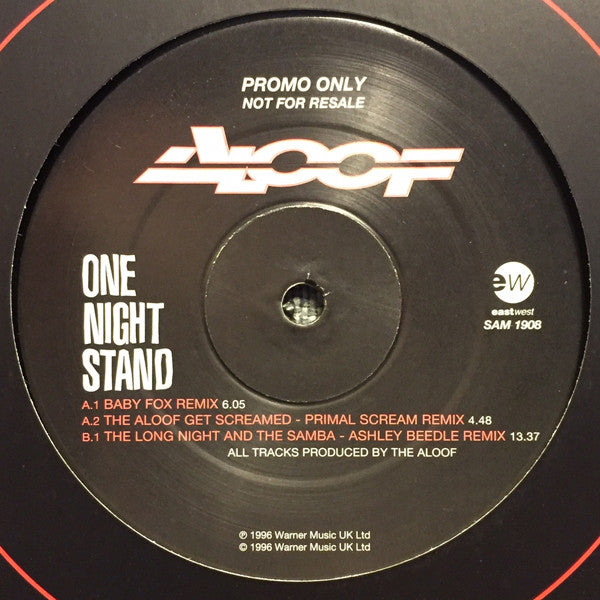 The Aloof : One Night Stand (12", Single, Promo)