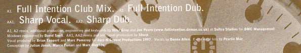 East 57th St. : Saturday (Full Intention / Sharp Mixes) (12", Promo)