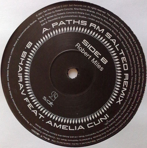 Robert Miles : Paths / Bhairav (12", Ltd)