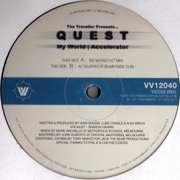 Quest : My World / Accelerator (12")