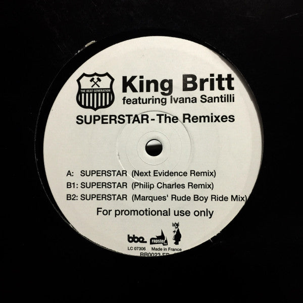 King Britt Featuring Ivana Santilli : Superstar (The Remixes) (12", Promo)
