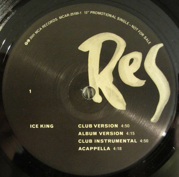 Res : Ice King / Sittin' Back (12", Promo)