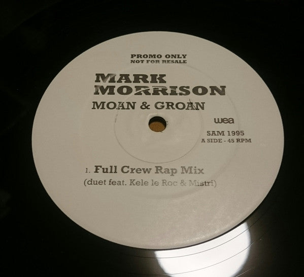 Mark Morrison : Moan & Groan (12", Promo)