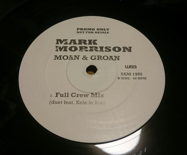 Mark Morrison : Moan & Groan (12", Promo)
