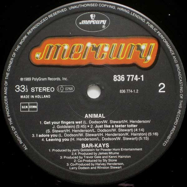 Bar-Kays : Animal (LP, Album)