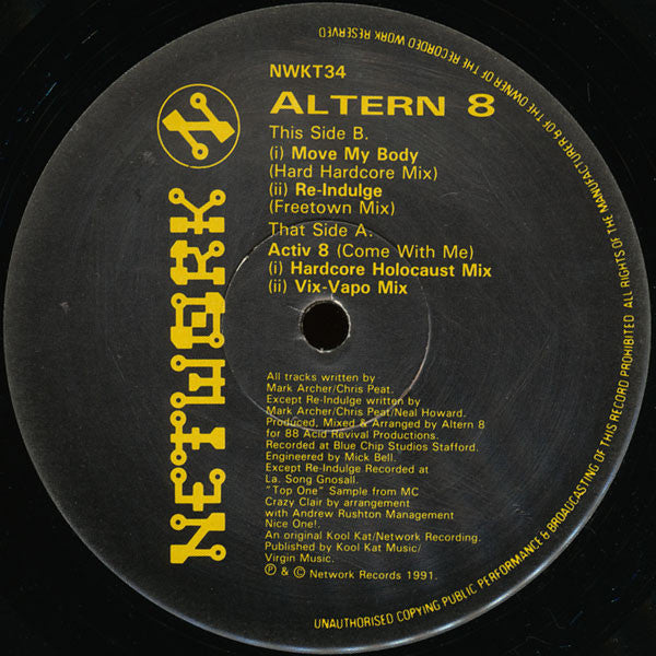 Altern 8 : Activ 8 (Come With Me) (12")
