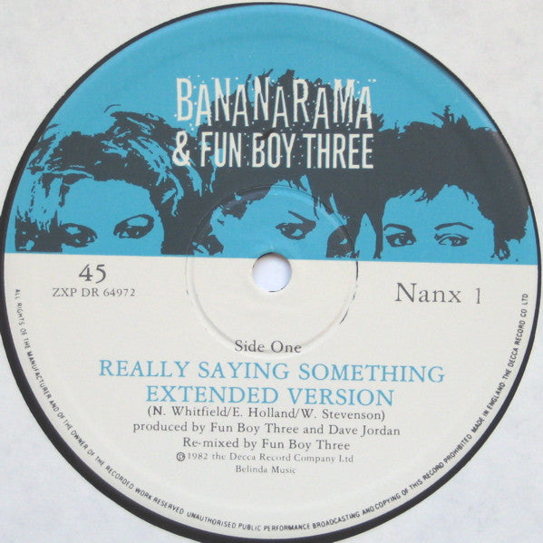 Bananarama & Fun Boy Three : Really Saying Something (12", Single)