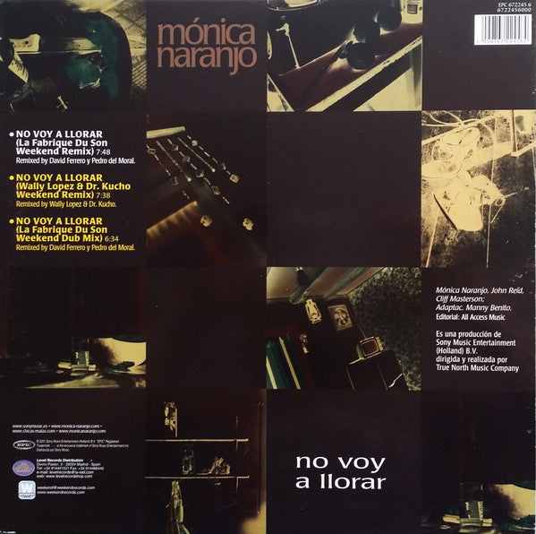 Mónica Naranjo : No Voy A Llorar (Remixes) (12")