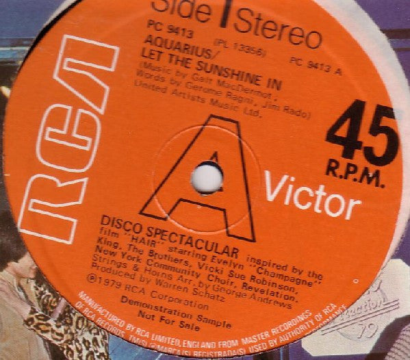 Evelyn "Champagne" King*, The Brothers, Vicki Sue Robinson, The New York Community Choir, Revelation (2) : Aquarius/Let The Sunshine In (12", Promo)