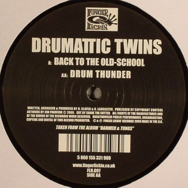 Drumattic Twins : Back To The Old-School / Drum Thunder (12")