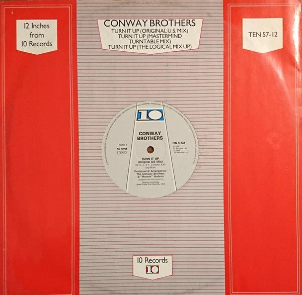 Conway Brothers* : Turn It Up (12", Single, Com)