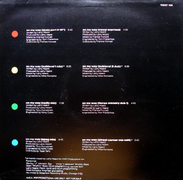 Mr. Fingers : On My Way (2x12", Promo)