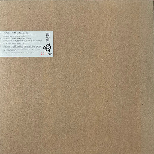 Obahuba : Hart & Zart (12", Ltd, Num)