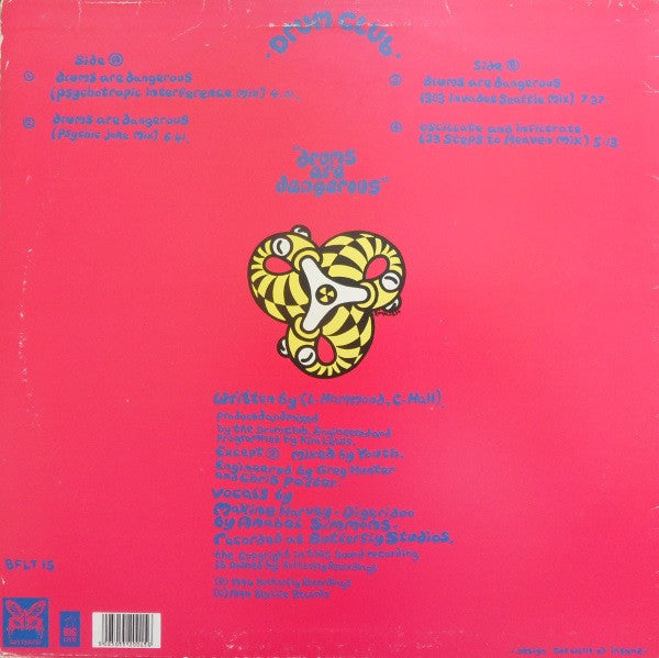 Drum Club : Drums Are Dangerous (12", Single)