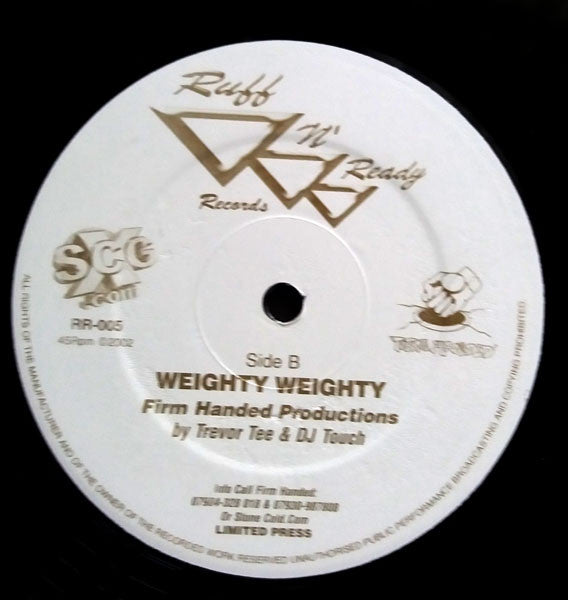 Firm Handed : Absolutely Weighty Weighty / Weighty Weighty (12", Single, Ltd)