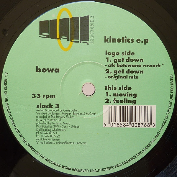 Bowa : Kinetics E.P. (12", EP)