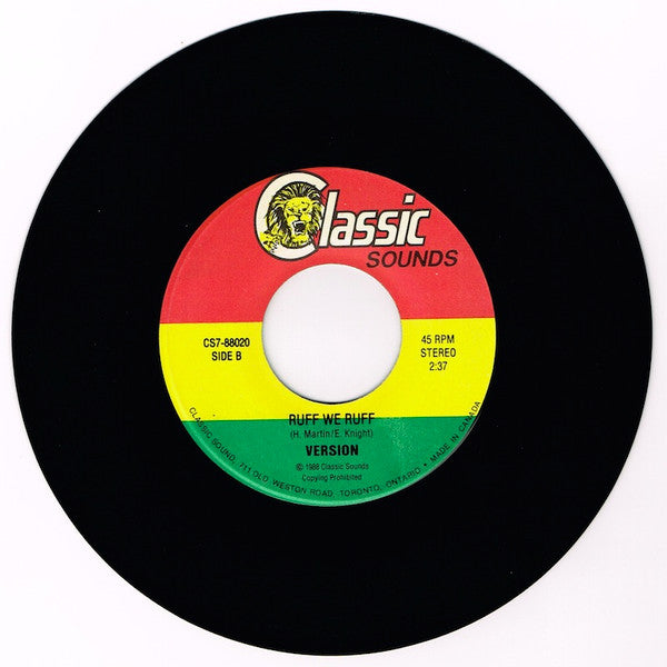 Horace Martin : Ruff We Ruff (7")