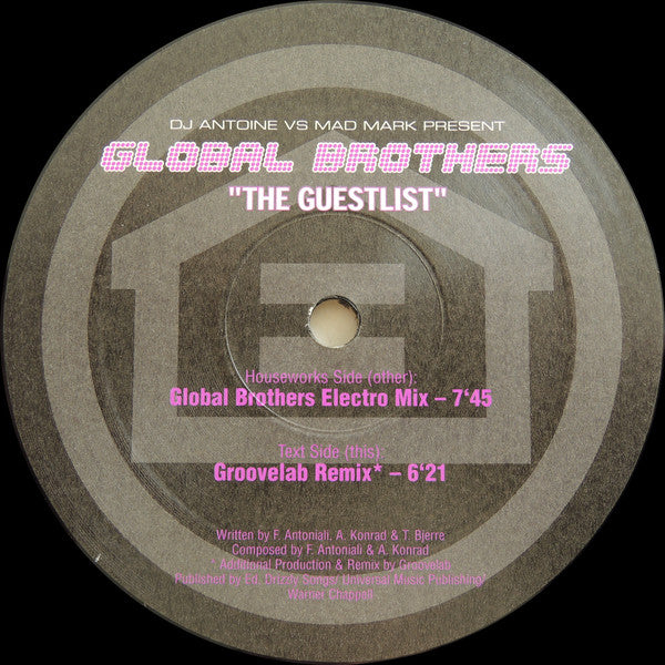 Global Brothers : The Guestlist (12")