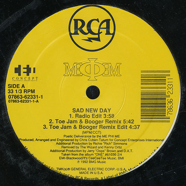 Me Phi Me : Sad New Day (12")