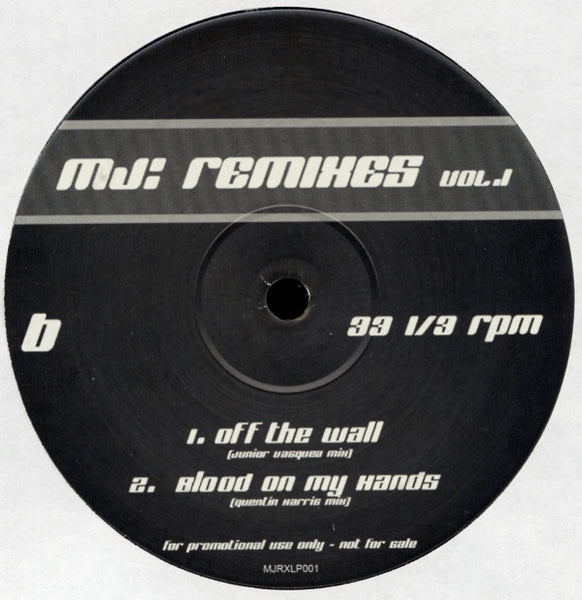 MJ* : Remixes Vol. 1 (2xLP, Promo, Unofficial)