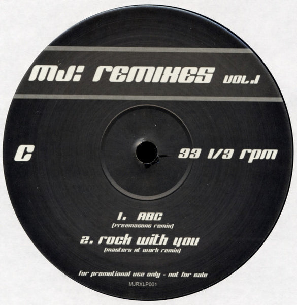 MJ* : Remixes Vol. 1 (2xLP, Promo, Unofficial)