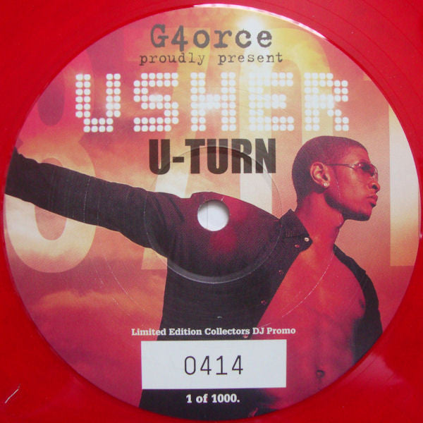 Usher : U-Turn (A G4orce Production) (12", Ltd, Num, Promo, Red)